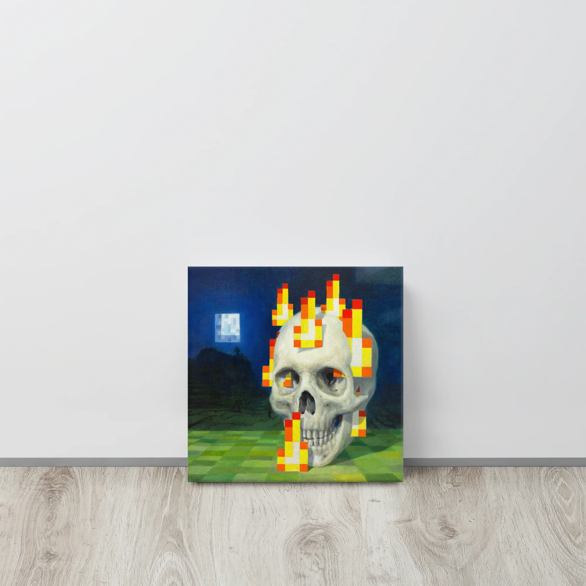 Skull on fire / Burning skull - Zetterstrand - Canvas print - Image 3